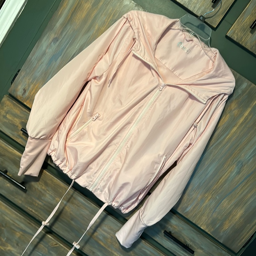 Zyia light pink hoodie windbreaker